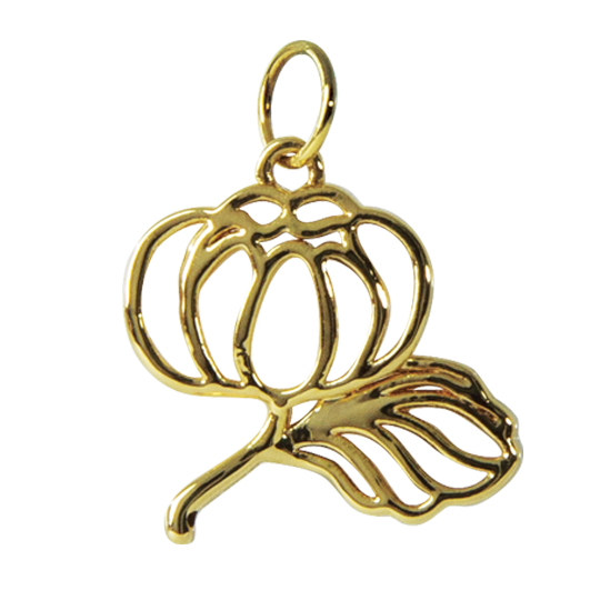 View more details of Exclusive 18K Gold Blossom Pendant