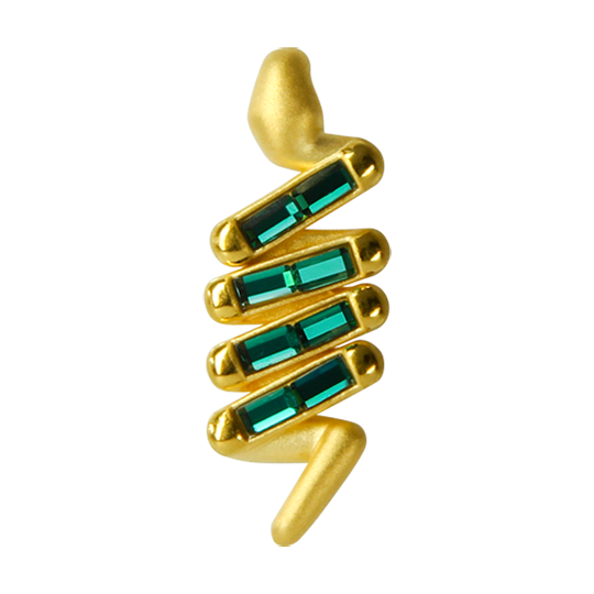查看獨家24K純金「翠蛇盈金」金墜