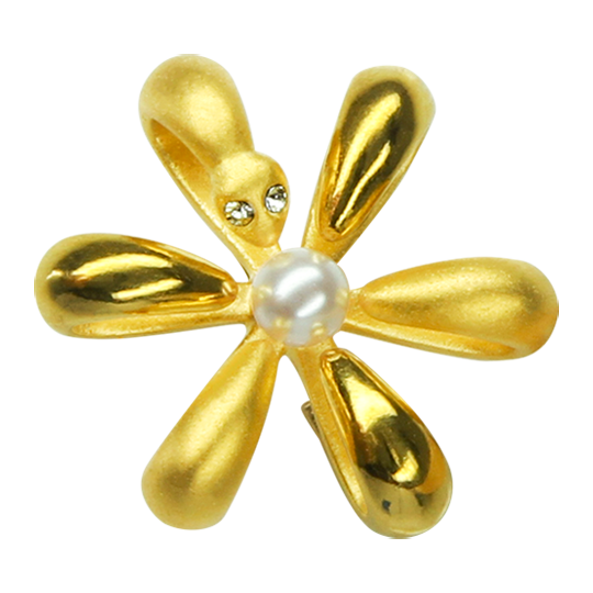 View more details of Exclusive 24K Gold Blessed Bloom Pendant/Brooch