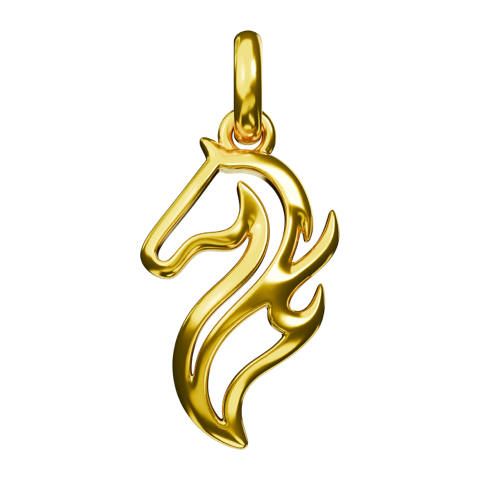 View more details of Exclusive 18K Gold Blaze of Power Pendant