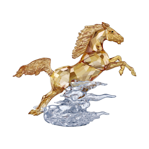 View more details of Swarovski Asian Symbols Leaping Horse Crystal Figurine